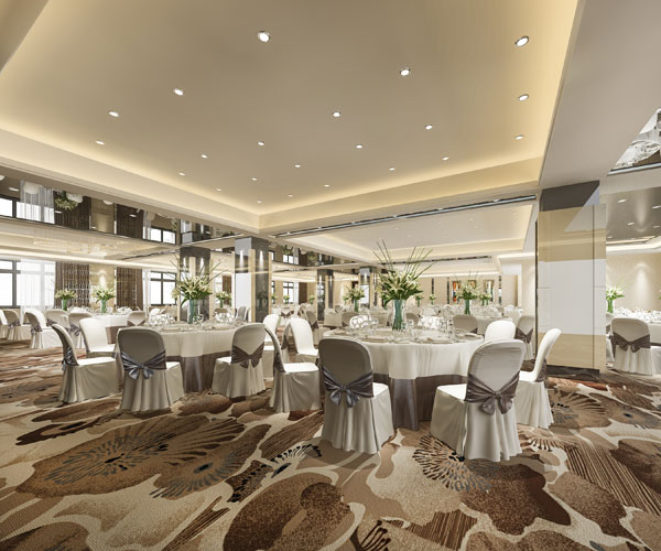 A banquet hall for Dinner and Dance events Singapore event planners