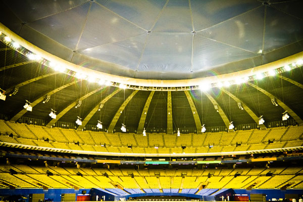 A soccer stadium for soccer sporting events Sporting events by event planners